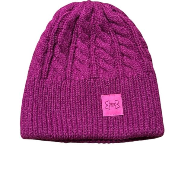 Under Armour Women's Heavy weight fleece lined knit winter hat beanie - Picture 1 of 5